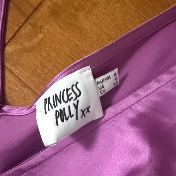 Princess Polly Purple Satin Slip Dress - Picture 5 of 6